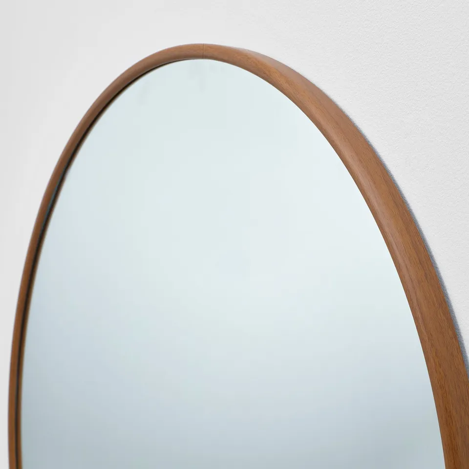 EDSGARN Mirror, walnut effect, 80 cm