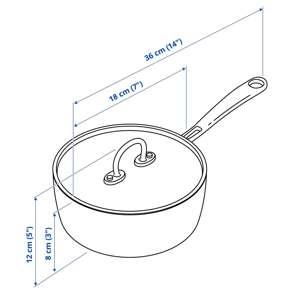 Illustration with measurements for the product: FINMAT.