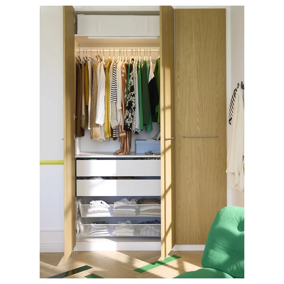 KÖLVATTEN LED lighting with sensor, white/battery-operated, 50 cm