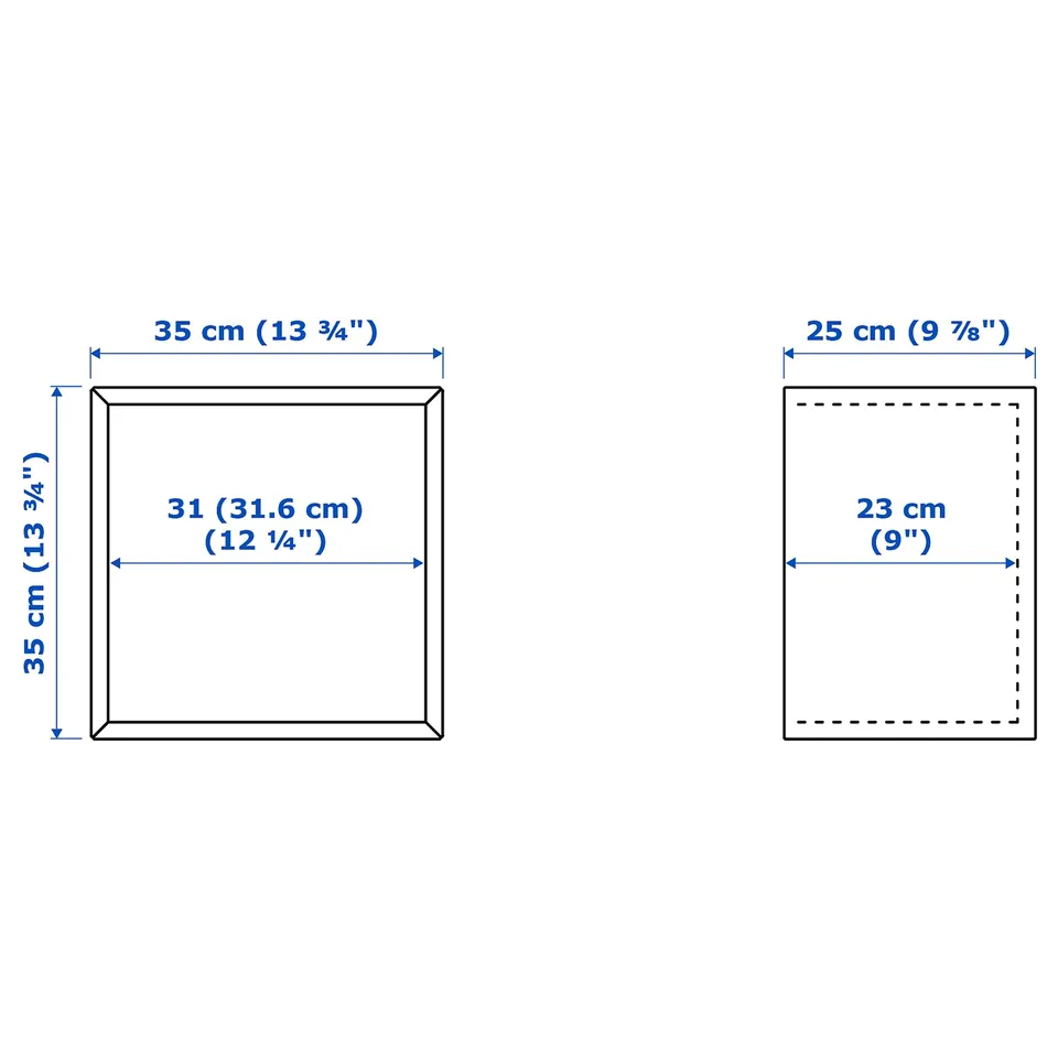 EKET Cabinet, dark grey-blue, 35x25x35 cm