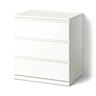 STORKLINTA chest of 3 drawers, white, 70x50x75 cm