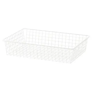 HJÄLPA wire basket, white, 80x55 cm