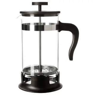 UPPHETTA coffee/tea maker, glass/stainless steel, 1 l