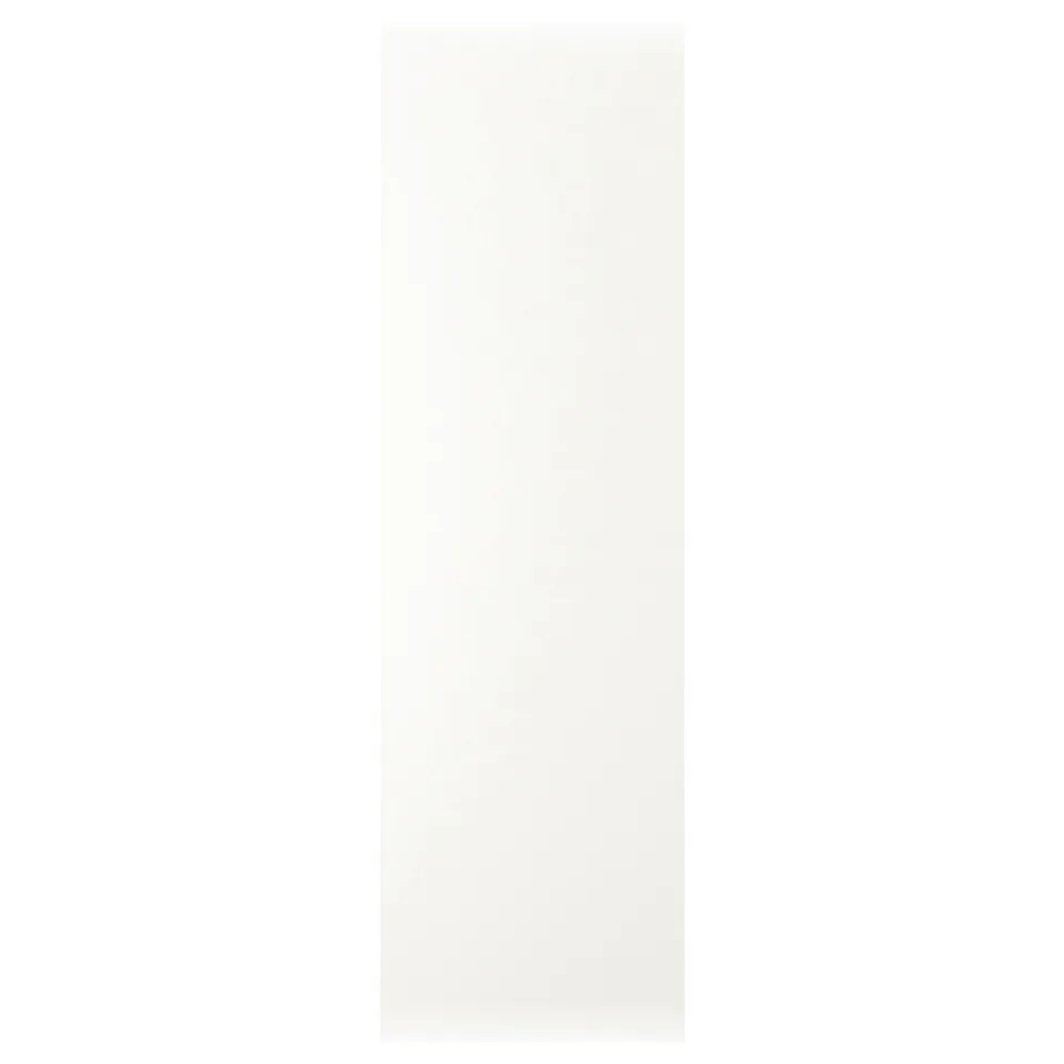 White rectangular ikea VALLSTENA cabinet with smooth foil surface.