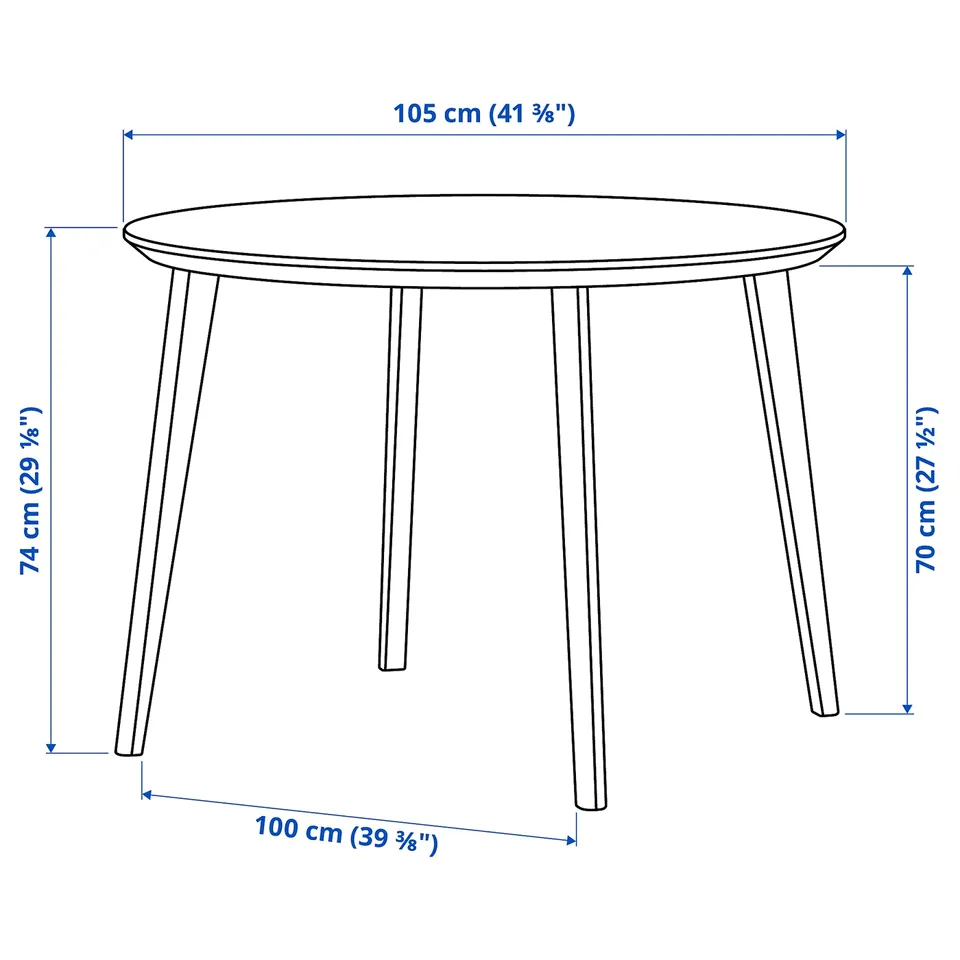 part: LISABO / LISABO table and 4 chairs
