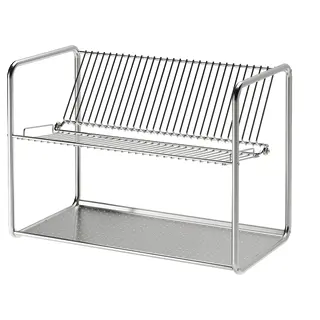 ORDNING dish drainer, stainless steel, 50x27x36 cm