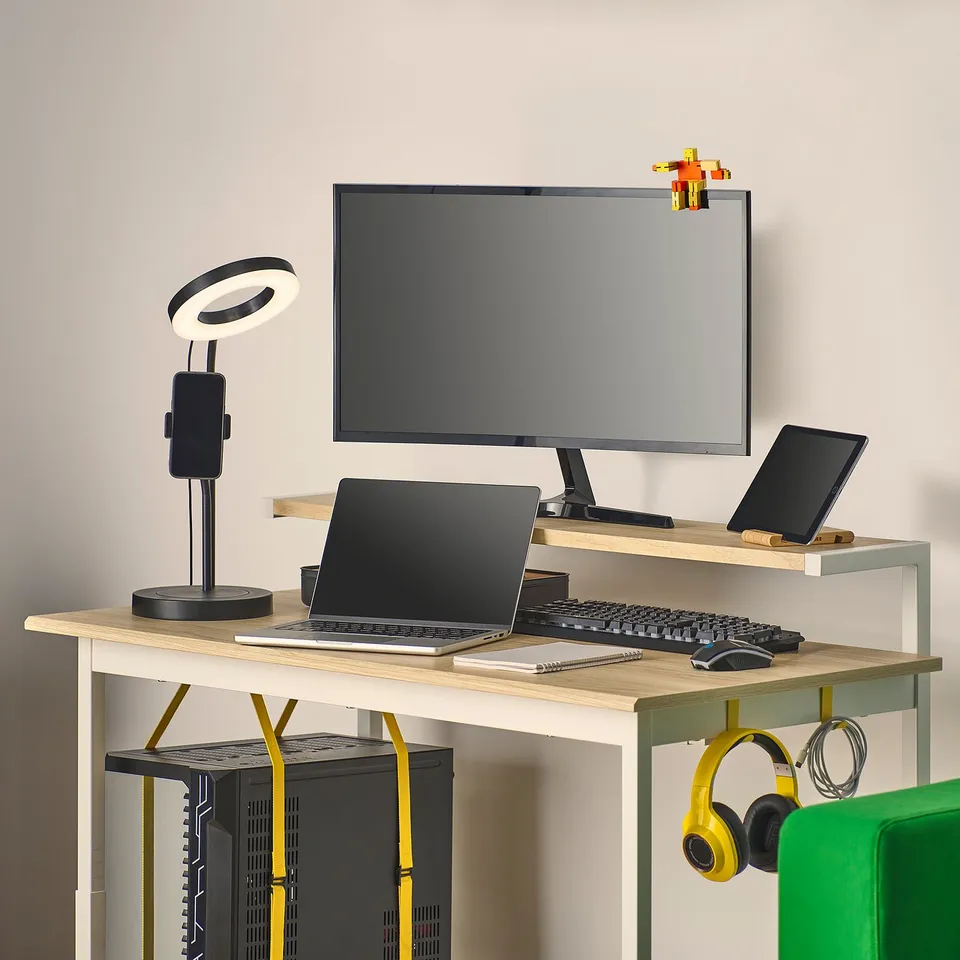 part: UTVISNING gaming desk with shelf