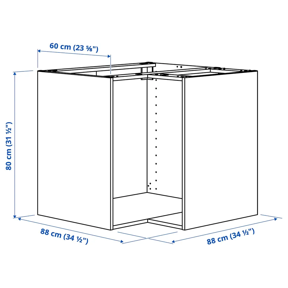 part: METOD corner base cabinet