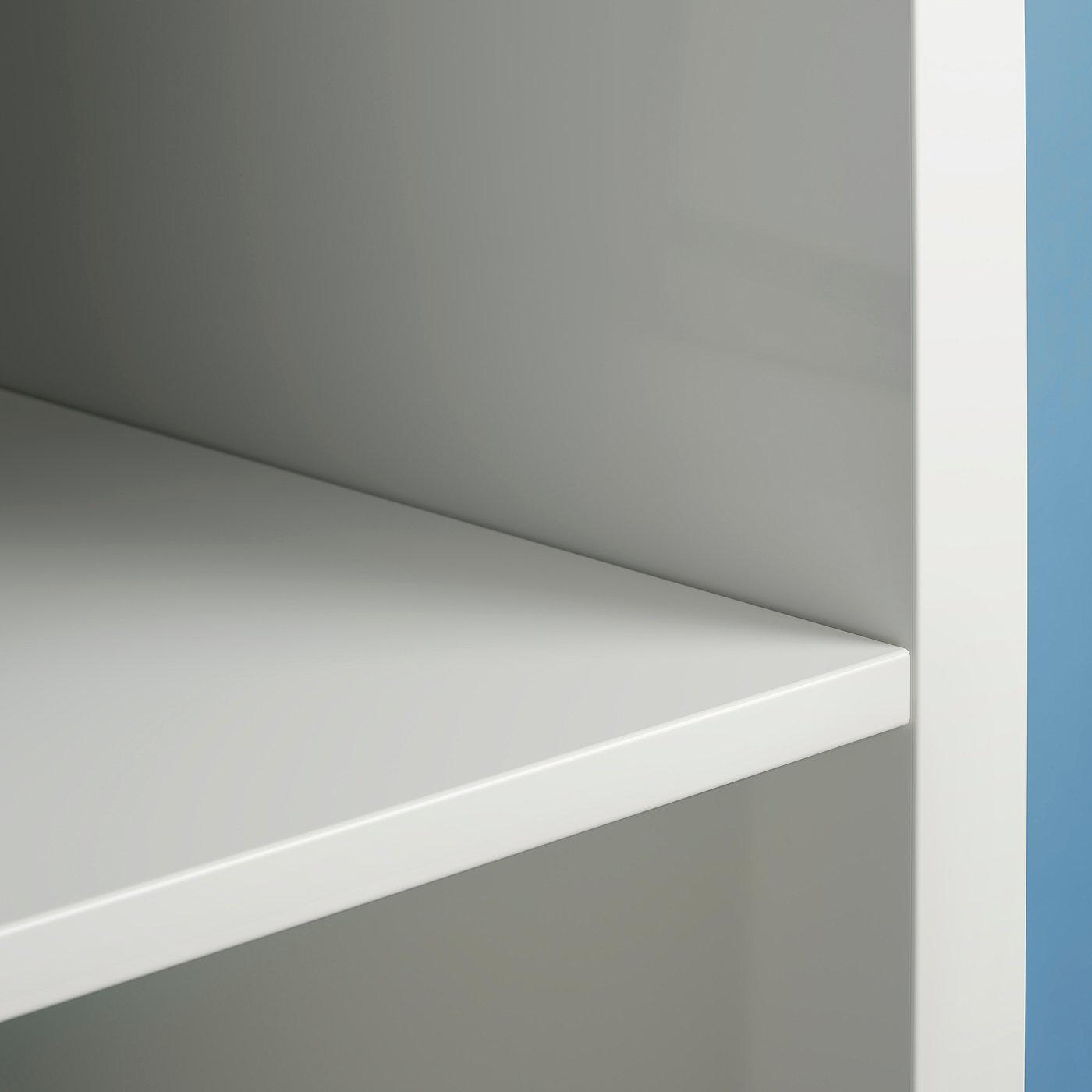 KALLAX shelving unit shelf, white, modern design, clean lines, sturdy build.