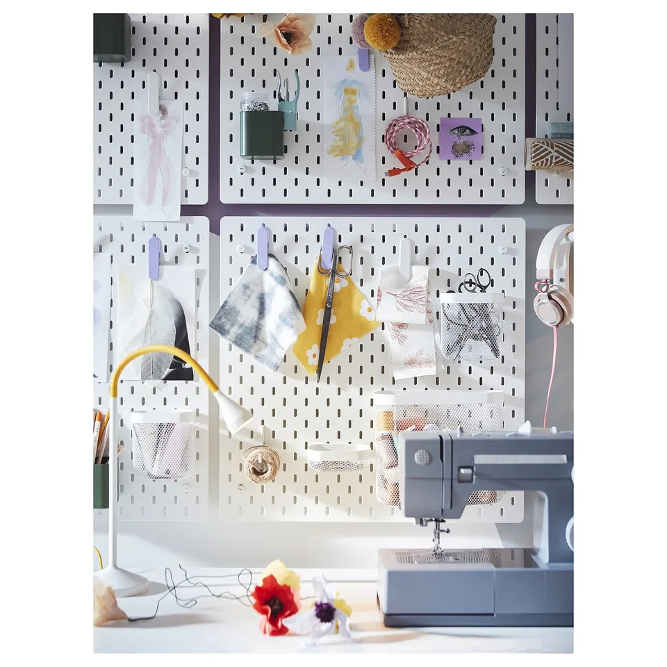 NÄVLINGE LED desk lamp, yellow/white
