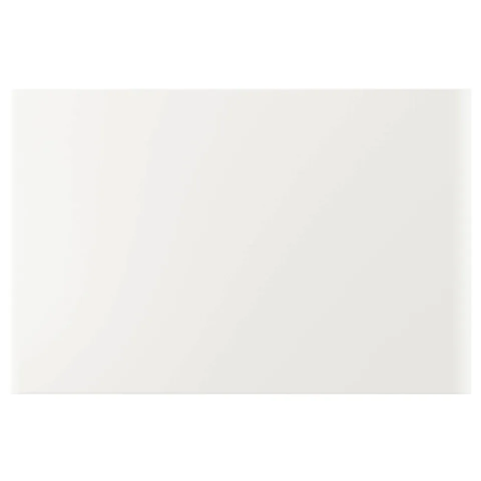 VEDDINGE white kitchen door, sleek & modern, smooth fibreboard, rectangular.