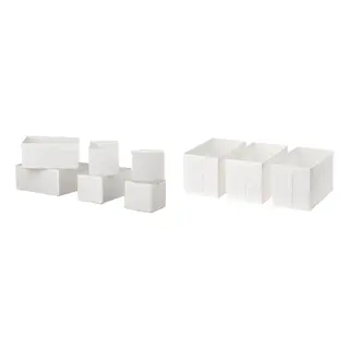SKUBB set: box, set of 6 + box, white