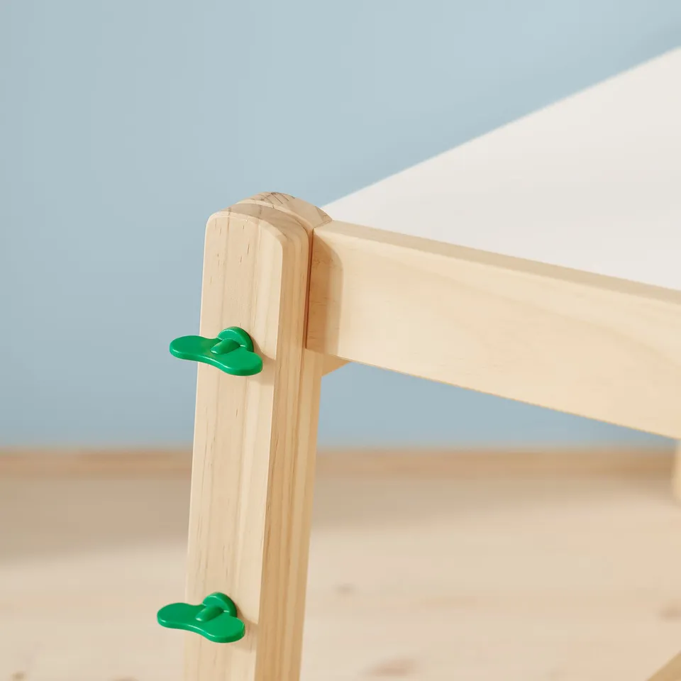 FLISAT Children's bench, height adjustable/green