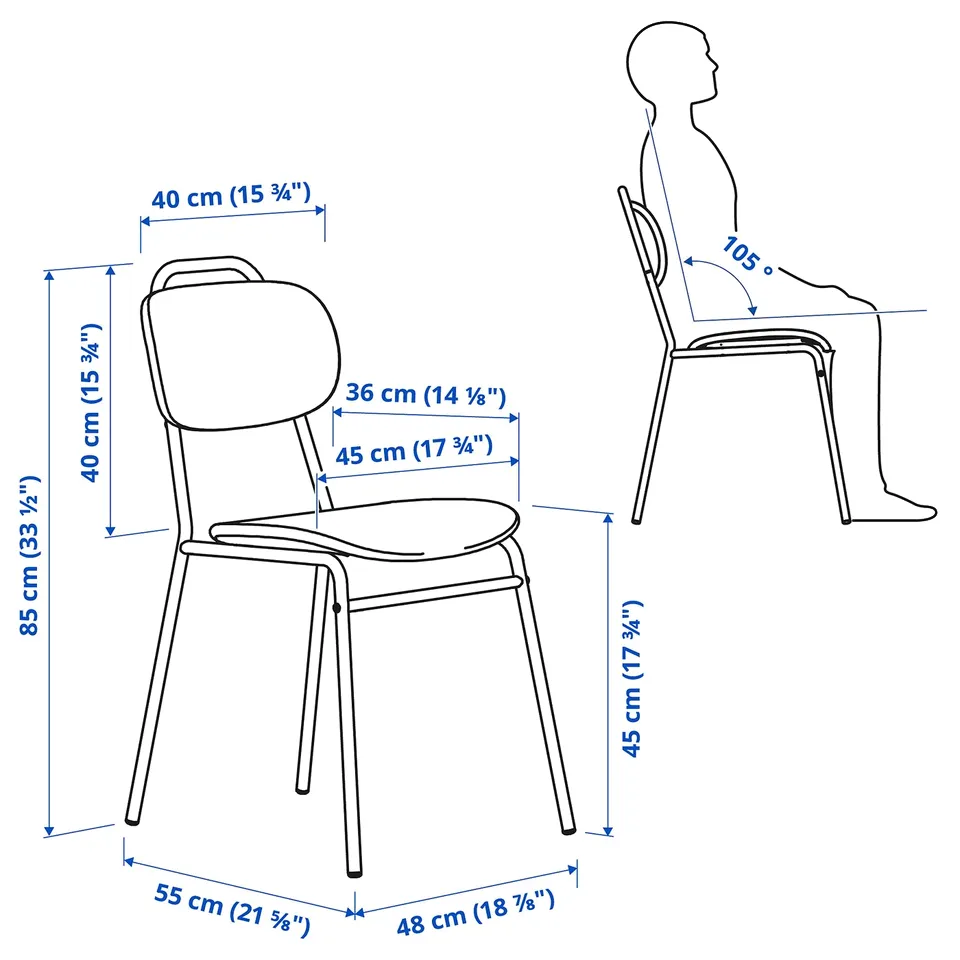 Illustration with measurements for the product: NÄMMARÖ.