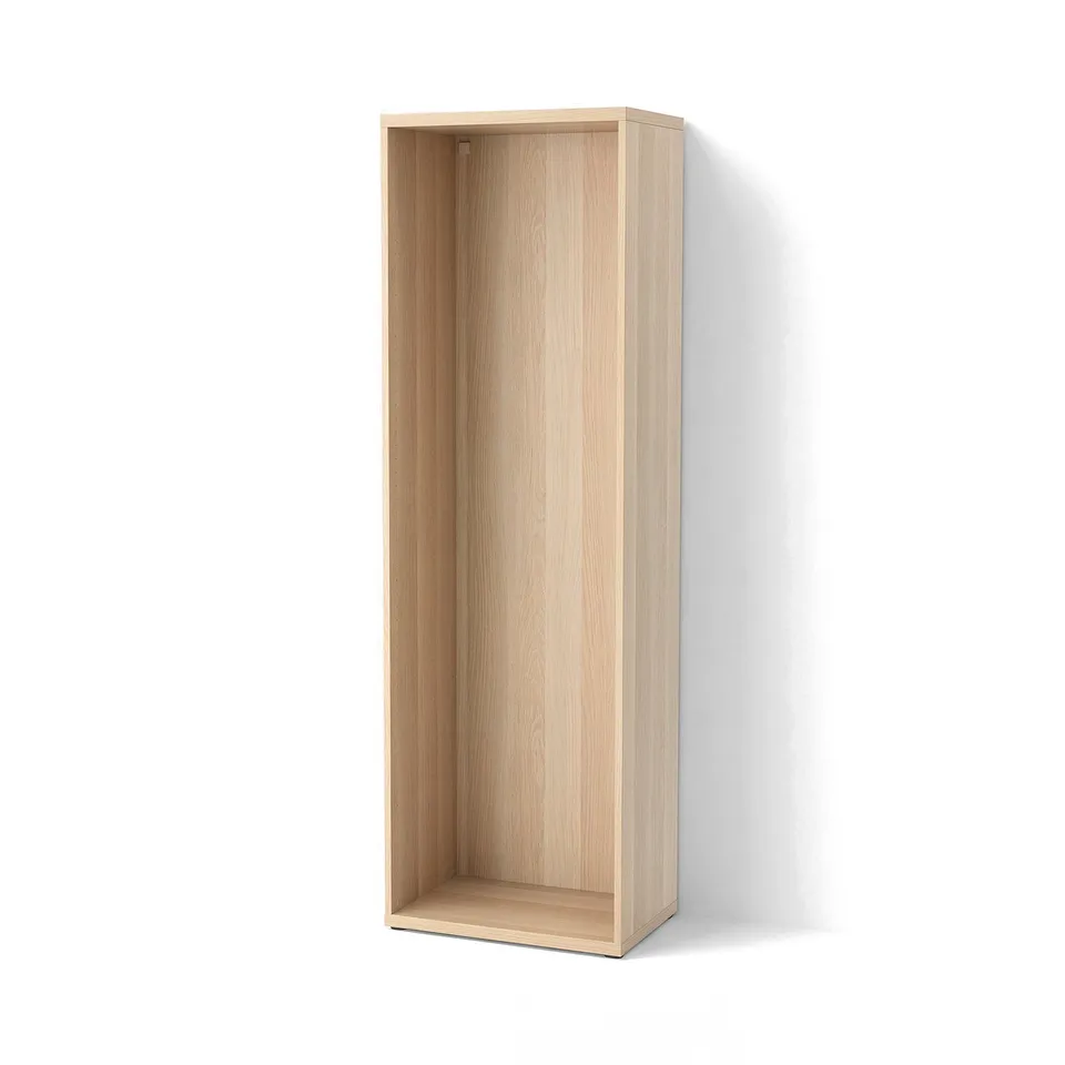 BESTÅ Frame, white stained oak effect, 60x40x192 cm
