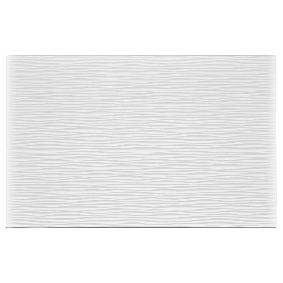 LAXVIKEN: rectangle textured drawer front in white, smooth surface pattern.