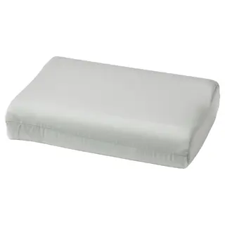 BÄRGLIM pillowcase for ergonomic pillow, grey, 33x50 cm
