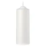 SMÅLOM LED pillar candle, battery-operated white, 19 cm