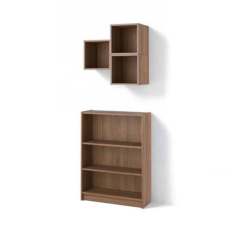 BILLY / EKET Bookcase combination, brown walnut effect