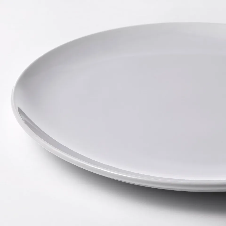 GODMIDDAG Plate, white, 26 cm