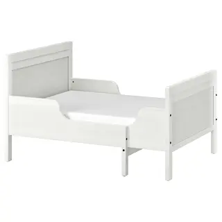 SUNDVIK extendable bed, white, 80x200 cm