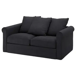 GRÖNLID cover for 2-seat sofa, Hillared anthracite, Width 177 x Depth 98 cm