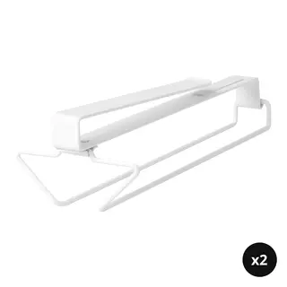 PÅLYCKE set: clip-on multi-purpose rack x2, Depth 32 cm