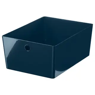 KUGGIS box, black-blue, 26x35x15 cm