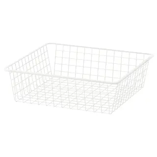 HJÄLPA wire basket, white, 60x55 cm