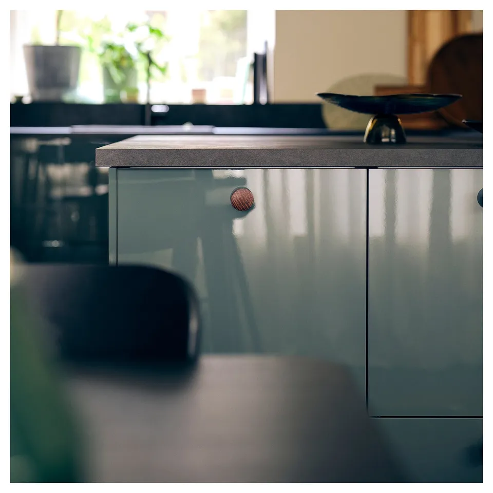 EKBACKEN Worktop, black/laminate, 246x2.8 cm