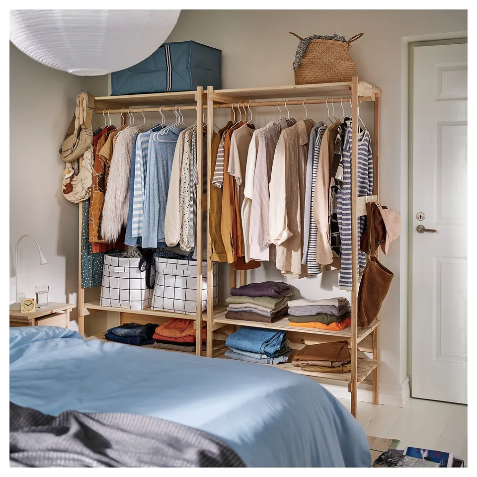 KRONÖREN Open wardrobe, pine, 90x49x181 cm
