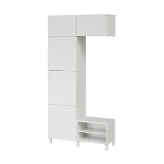 BESTÅ Hallway wardrobes, white/LAPPVIKEN white