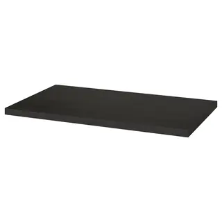 LINNMON table top, black-brown, 100x60 cm