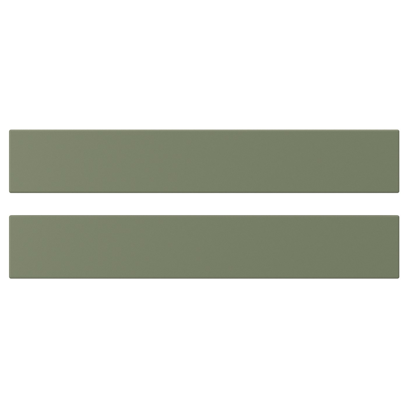 Two green rectangular panels, side by side, with a simple modern design.