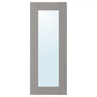 ENHET mirror door, grey frame, Width 29.6 x Height 74.6 cm