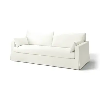 HYLTARP cover for 3-seat sofa, Hallarp white