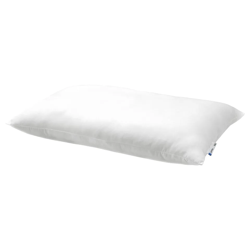 LAPPTÅTEL white pillow, recycled polyester, rectangular, soft microfibre.