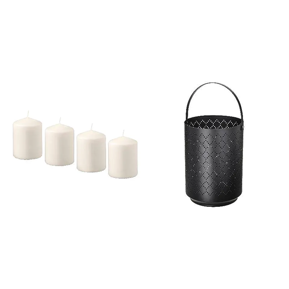 candle(unscented) + open lantern, photo 1