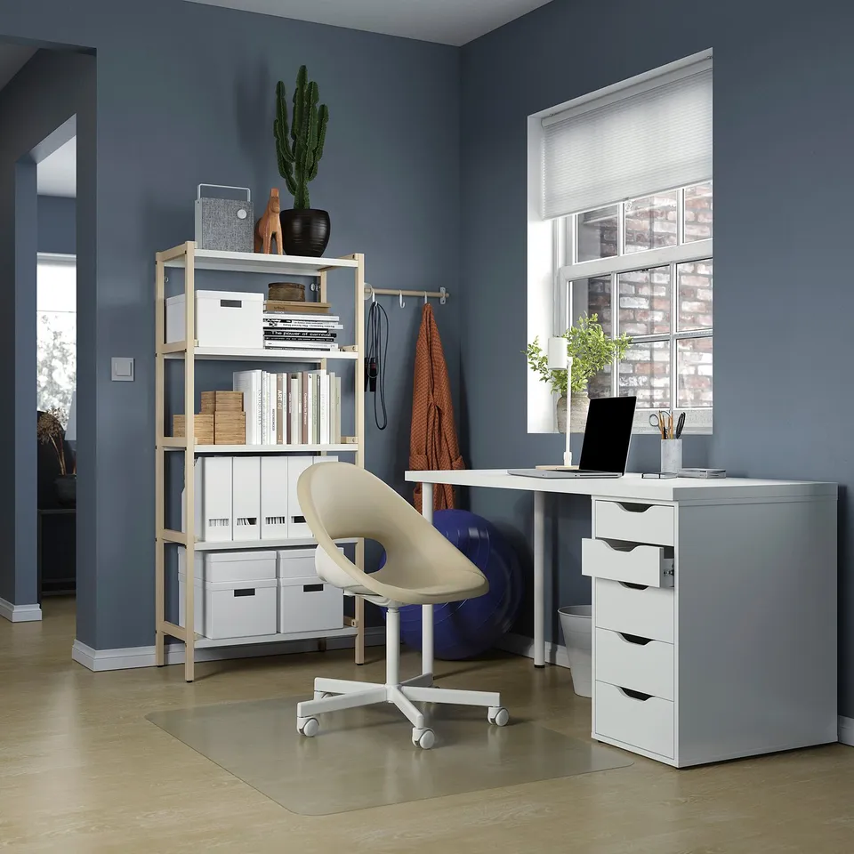 LAGKAPTEN / ALEX Desk, white, 140x60 cm