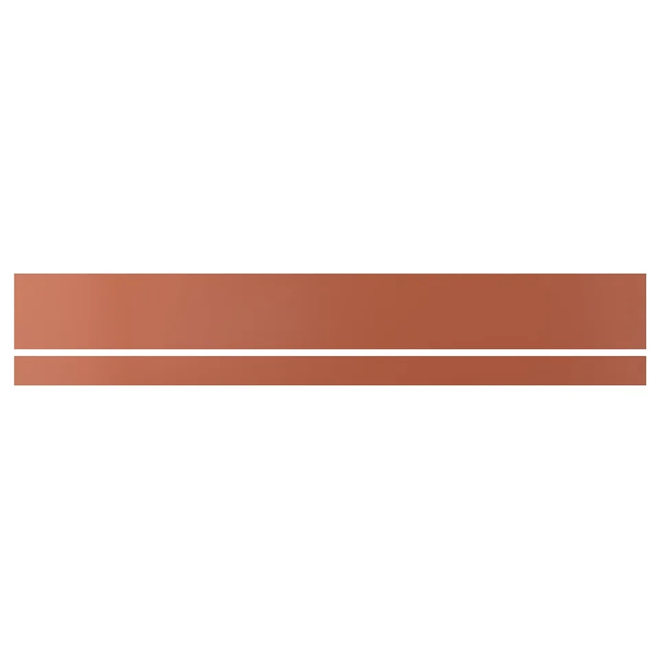 TERRSJÖ Cover panel for lighting, red-brown, 221 cm