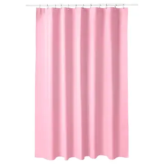 LUDDHAGTORN shower curtain, pink, 180x200 cm