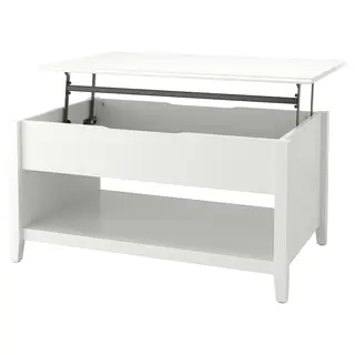 VITTERYD adjustable coffee table, white, 97 cm