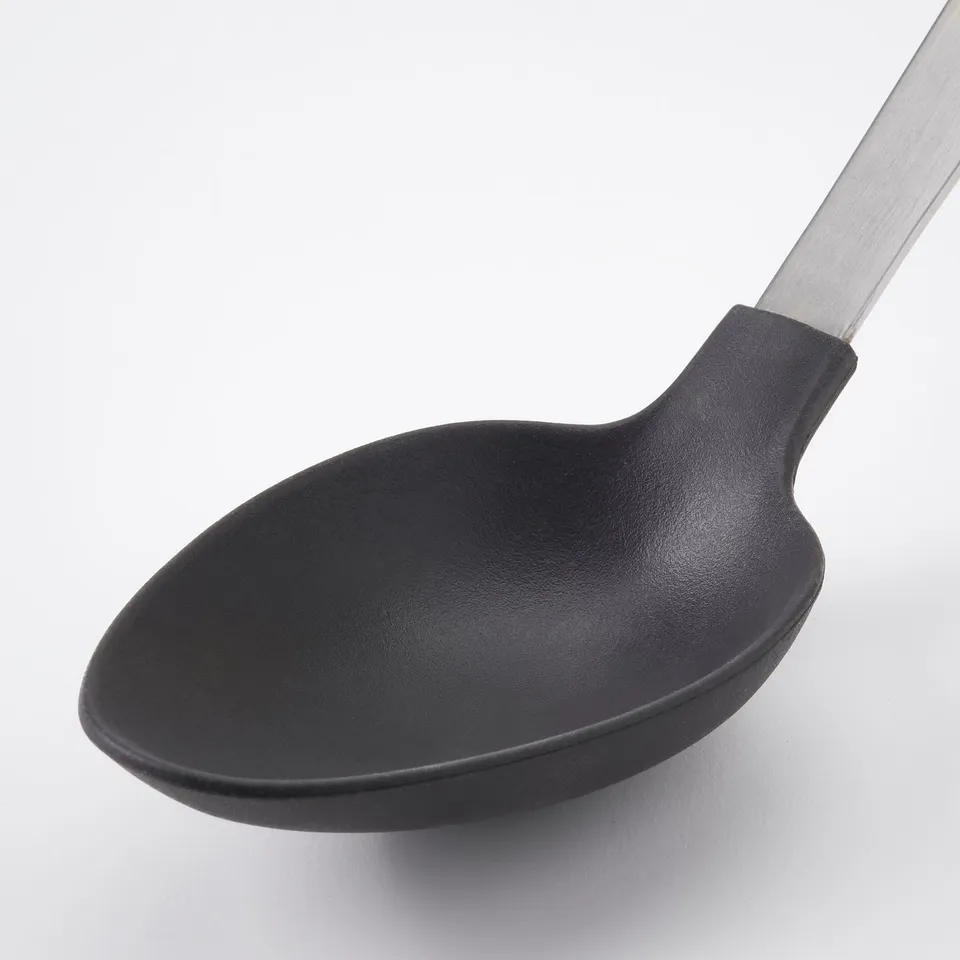 DALAFÅR 3-piece kitchen utensil set, stainless steel/black-grey