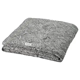 ÄNGSSTAMFLY duvet, light warm, grey/white, 240x220 cm