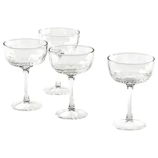 FRÖJDA champagne coupe, clear glass, 20 cl