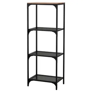 FJÄLLBO shelving unit, black, 51x136 cm