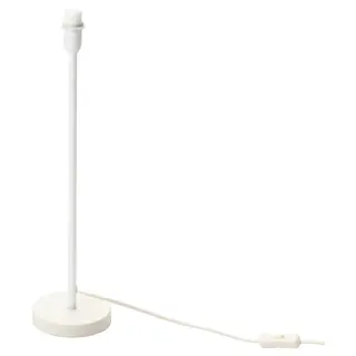 STRÅLA table lamp base, white, Height 48 cm