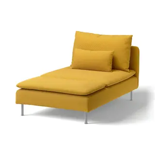 SÖDERHAMN cover for chaise longue section, Kelinge dark yellow