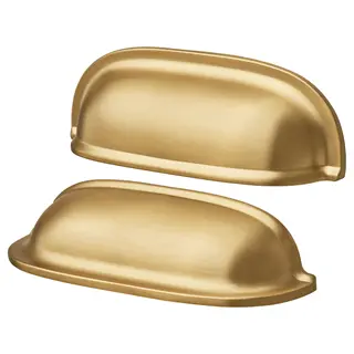 ENERYDA cup handle, brass-colour, 89 mm
