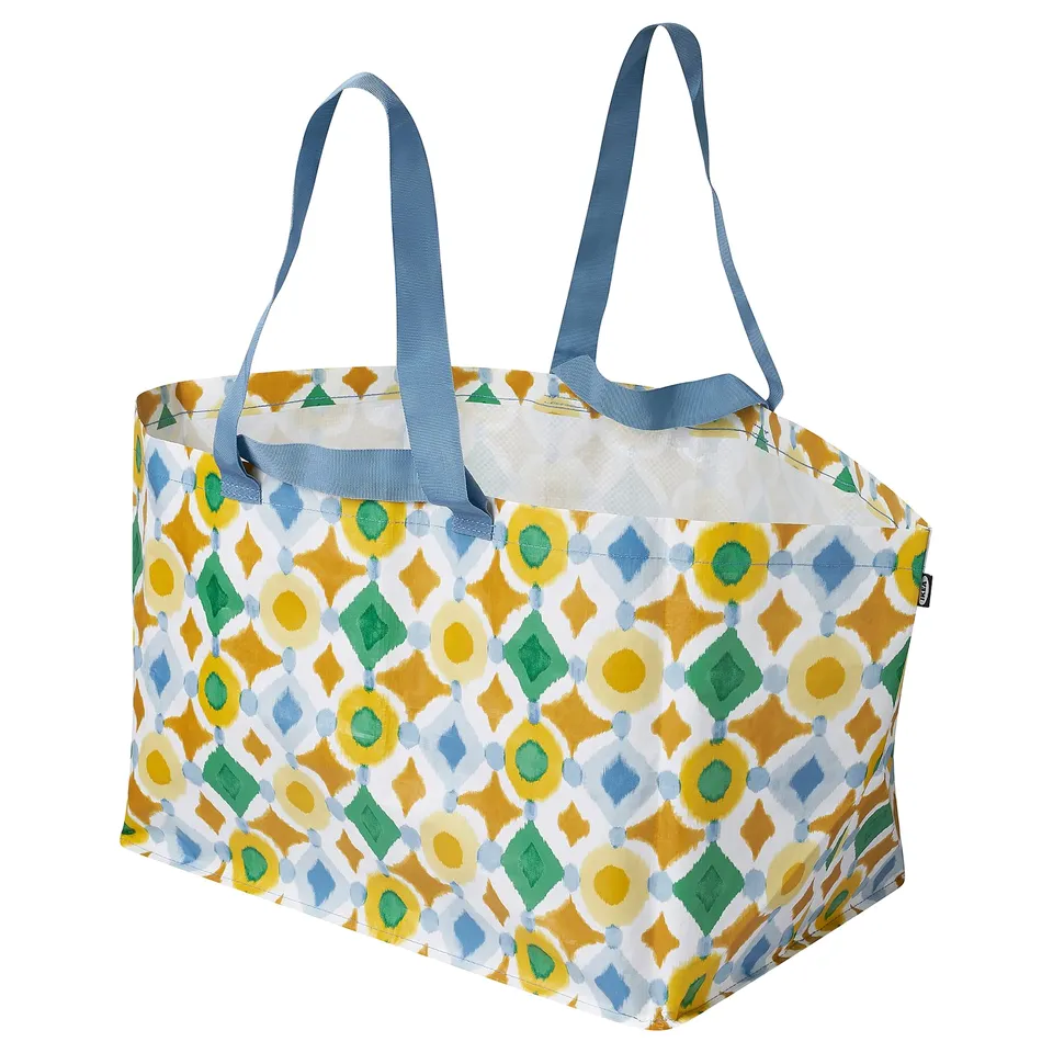 EKAÅN Carrier bag, large, multicolour, 57x37x39 cmx71 l